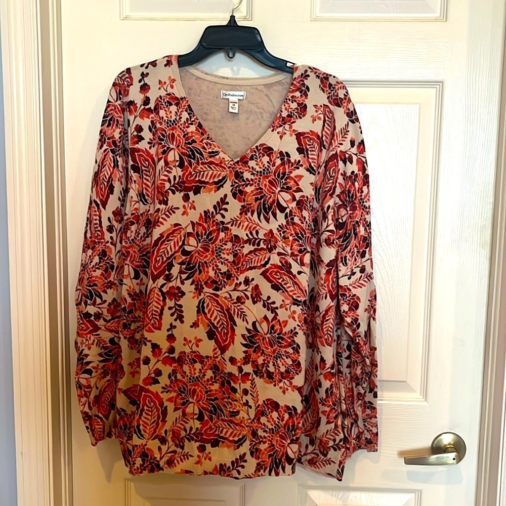 # 2X Lightweight cotton v-neck sweater from Kohl’s